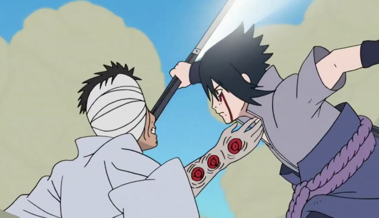 Sasuke VS Danzo Fight